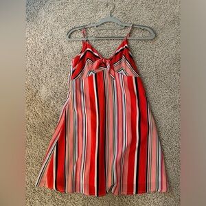 Red striped sundress